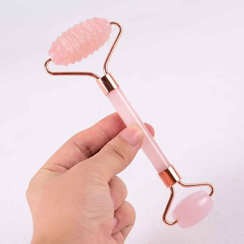 Rouleau de massage et outil Gua Sha  pour soins du visage,