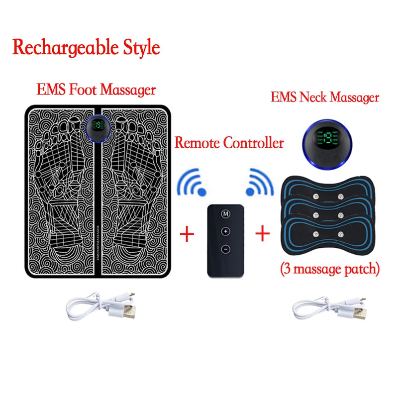 Tapis de massage électrique pour les pieds, entraîneur de relaxation musculaire pour le massage, la remise en forme, le sport en plein air, la maison, la famille, la détente
