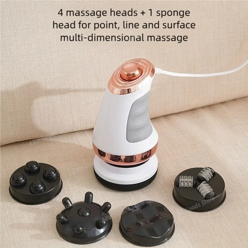 Masseur anti-cellulite 5 en 1, appareil de remodelage corporel, pistolet de massage électrique portatif à 3 niveaux, raffermissant la peau du ventre, de la taille, des fesses et des bras