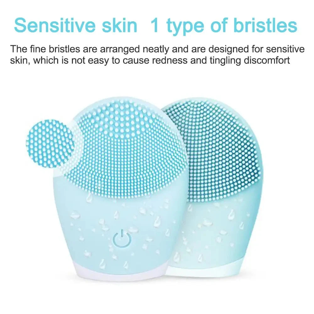 Petite brosse nettoyante silicone soin visage en douceur