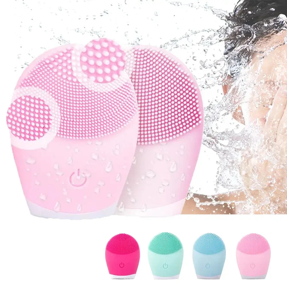 Petite brosse nettoyante silicone soin visage en douceur