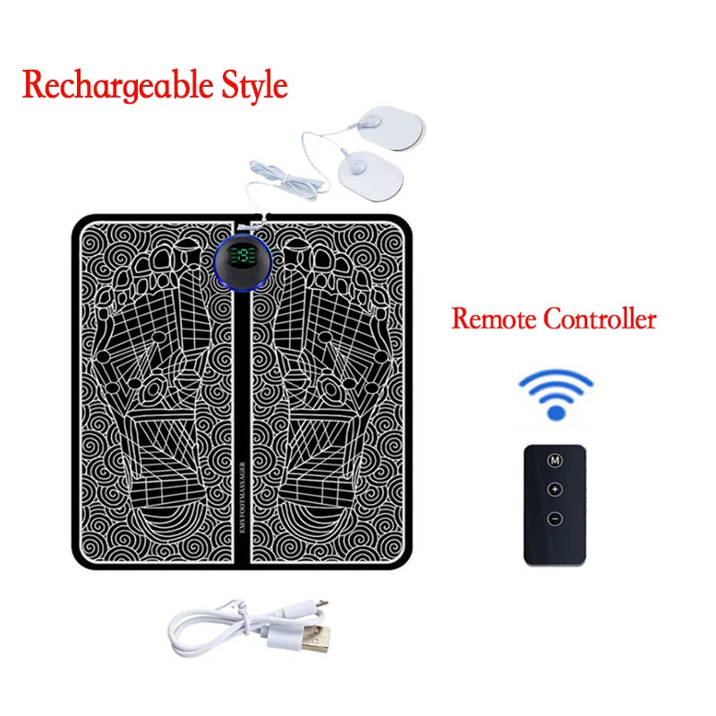 Tapis de massage électrique pour les pieds, entraîneur de relaxation musculaire pour le massage, la remise en forme, le sport en plein air, la maison, la famille, la détente