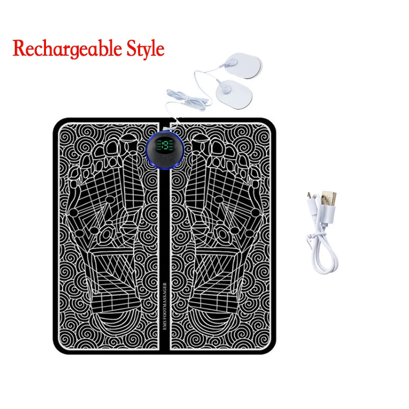 Tapis de massage électrique pour les pieds, entraîneur de relaxation musculaire pour le massage, la remise en forme, le sport en plein air, la maison, la famille, la détente