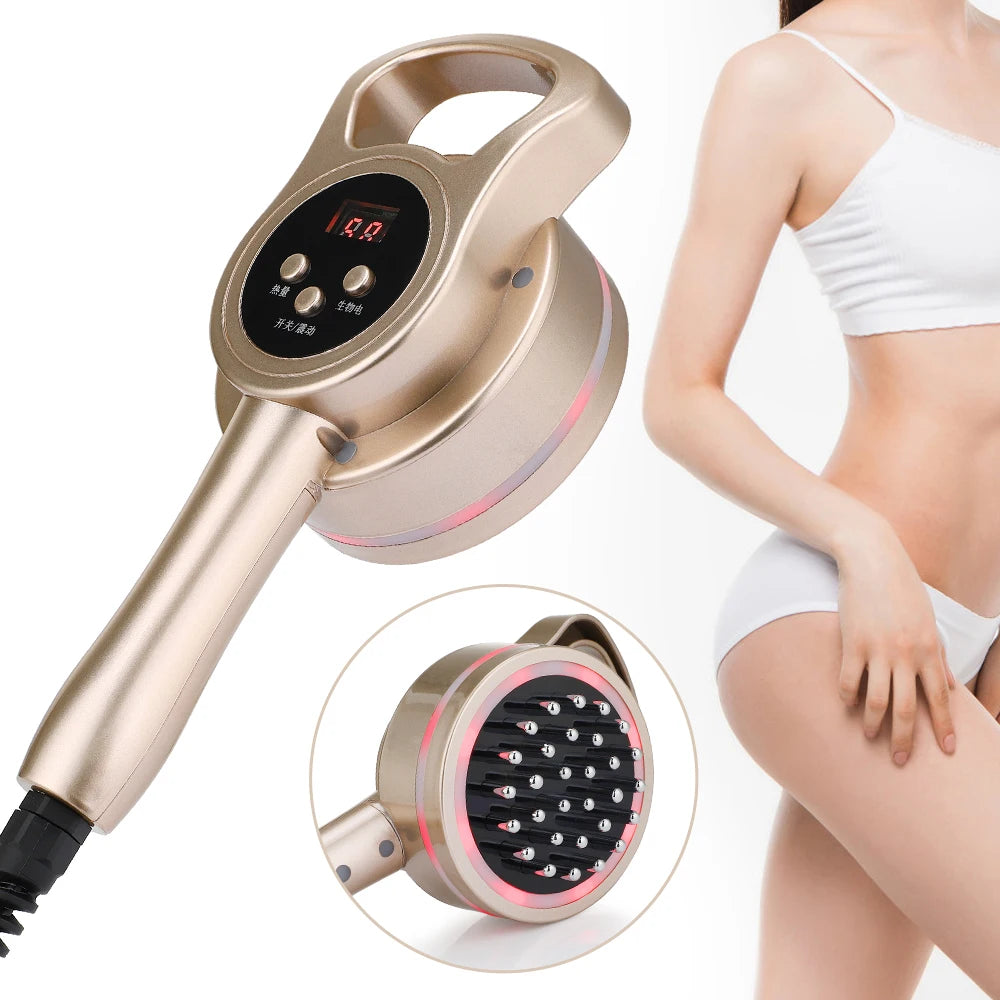 Brosse de massage micro-courant pour méridiens, anti-cellulite, lymphatique, chauffante infrarouge, vibrante, détoxification corporelle, dispositif de raclage santé