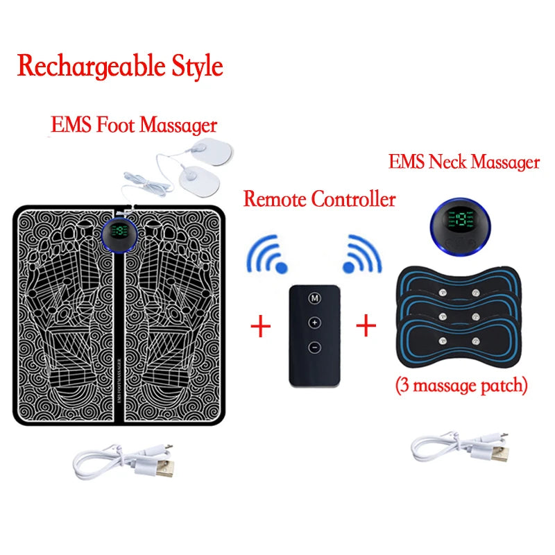 Tapis de massage électrique pour les pieds, entraîneur de relaxation musculaire pour le massage, la remise en forme, le sport en plein air, la maison, la famille, la détente