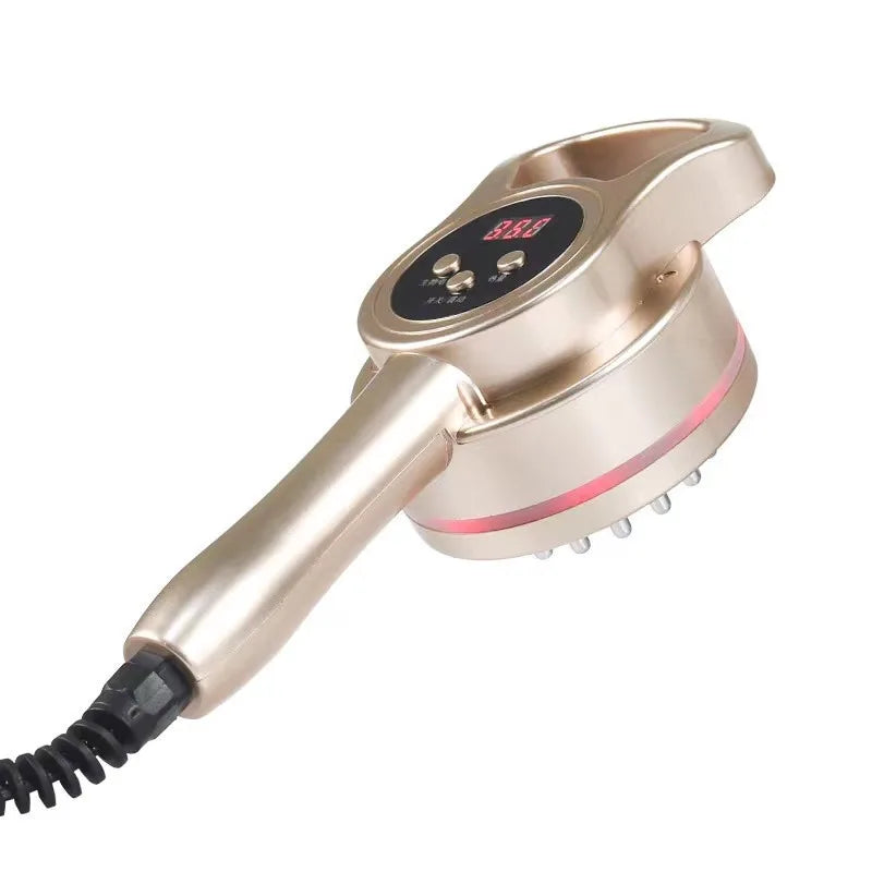 Brosse de massage micro-courant pour méridiens, anti-cellulite, lymphatique, chauffante infrarouge, vibrante, détoxification corporelle, dispositif de raclage santé