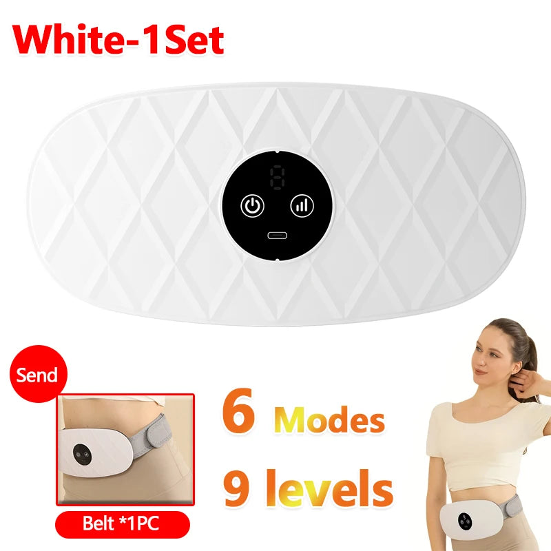 Ceinture de massage abdominale électrique 2026, portable, sans fil, vibrations multi-modes, masseur de ventre vibrant pour usage domestique