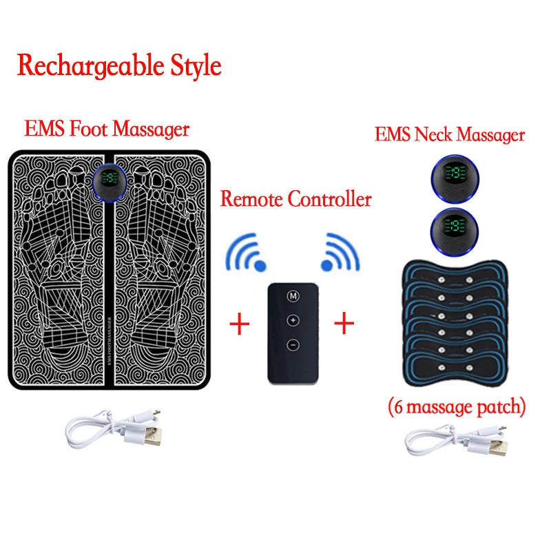 Tapis de massage électrique pour les pieds, entraîneur de relaxation musculaire pour le massage, la remise en forme, le sport en plein air, la maison, la famille, la détente