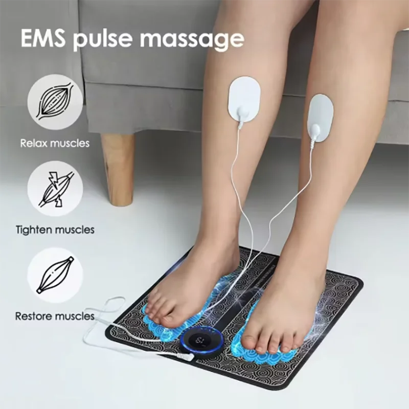 Tapis de massage électrique pour les pieds, entraîneur de relaxation musculaire pour le massage, la remise en forme, le sport en plein air, la maison, la famille, la détente
