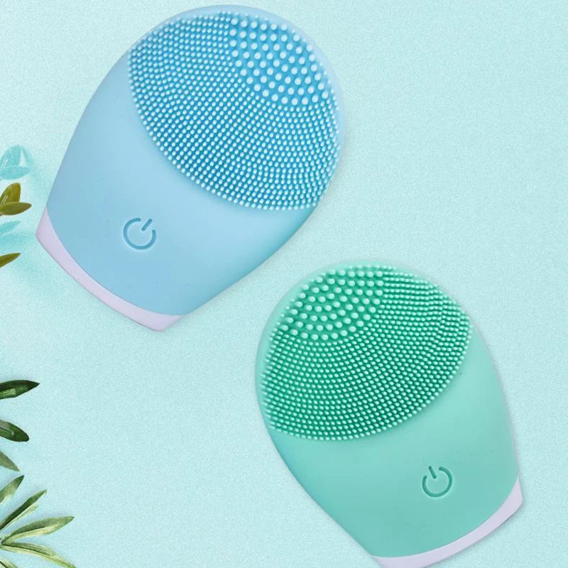 Petite brosse nettoyante silicone soin visage en douceur