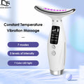 Appareil de beauté du cou et du visage   7 couleurs de lumière LED