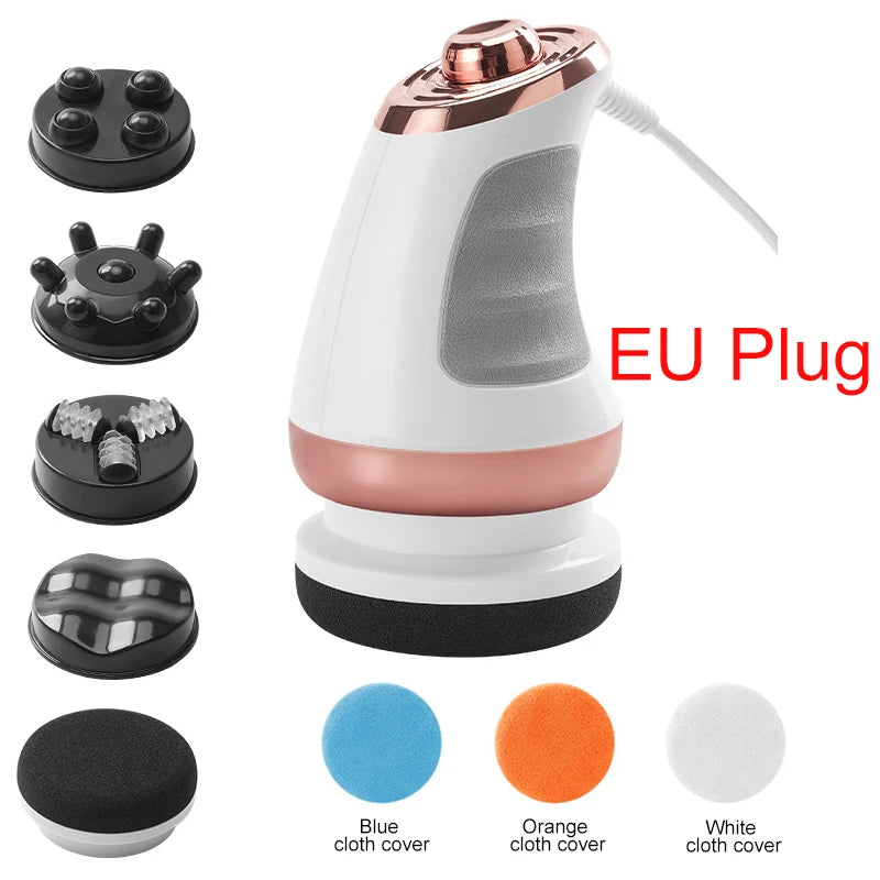 Masseur anti-cellulite 5 en 1, appareil de remodelage corporel, pistolet de massage électrique portatif à 3 niveaux, raffermissant la peau du ventre, de la taille, des fesses et des bras