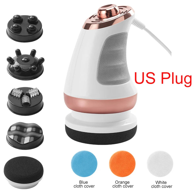 Masseur anti-cellulite 5 en 1, appareil de remodelage corporel, pistolet de massage électrique portatif à 3 niveaux, raffermissant la peau du ventre, de la taille, des fesses et des bras